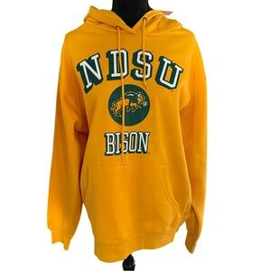 NDSU Bison Hoodie – Blue 84 – Gold Pullover Sweatshirt – Size Large – NWT